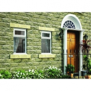 Wickes Timber B Rated Casement Window White 1045x910mm Top H