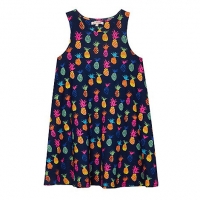 Debenhams Bluezoo Girls multi-coloured pineapple print dress
