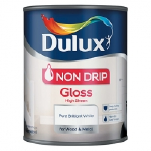 Dulux Non-drip Gloss Pure Brilliant White 750ml £15.99