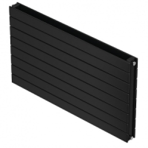 QRL Slieve Double Panel Horizontal Designer Radiator - Black