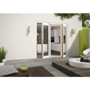 Wickes Cairo External Folding Door Set Aluminium-clad White