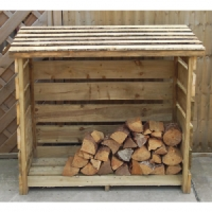 Forest Garden Timber Log Store Pressure Treated - 6 x 3 ft