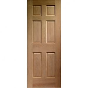 Wickes Colonial External Oak Veneer Door 6 Panel 2032 x 813m