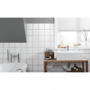 Wickes White Gloss Ceramic Tile 150 x 150mm