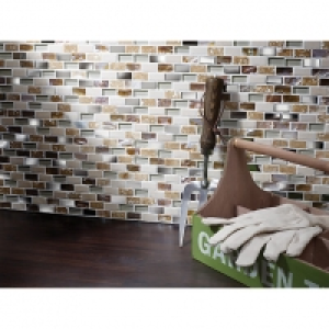 Wickes Cream Pearl Mix Mosaic Tile 285 x 300mm