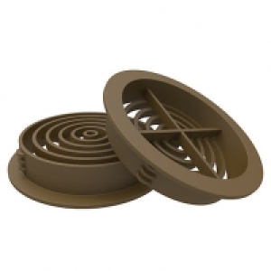Manthorpe Brown 70mm Circular Soffit Vent