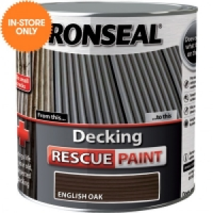 Ronseal Decking Rescue Paint English Oak 2.5L £23.99
