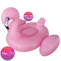 HomeBargains  Maya Bay Giant Inflatable Flamingo Pool Float