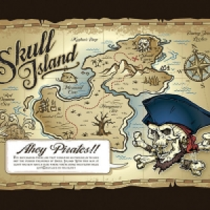 ohpopsi Treasure Map Wall Mural Multi Large