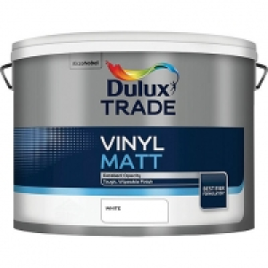Dulux Trade Vinyl Matt Emulsion Paint White 10L £37.72