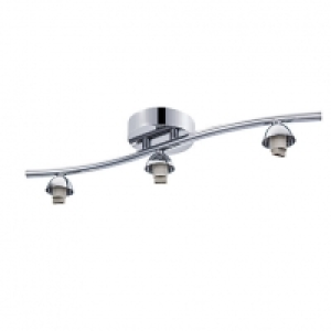 Wickes Create Your Own 3 Light Bar Ceiling Fixture Chrome