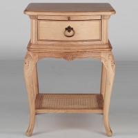 Debenhams Willis & Gambier Oak Chateau bedside cabinet with single drawer