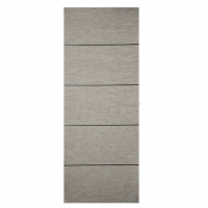 Wickes Milan Internal 4 Line Horizontal Light Grey Real Wood