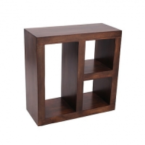 Mango wood open shelving unit £200.00