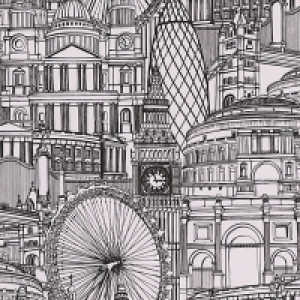 Graham & Brown Londinium Decorative Wallpaper Multi £19.99