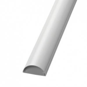 D-Line Self-Adhesive 1/2 Circle TV Trunking White 50x25mmx1.