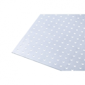 Wickes Metal Sheet Perforated Round Hole 4.5mm Galvanised St