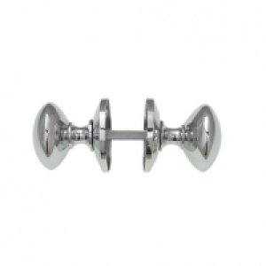 Wickes Victorian Mortice Knob Set Chrome Finish