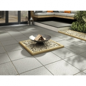 Wickes  Marshalls Argent Coarse Dark Grey 400 x 400 x 38mm Paving Sl