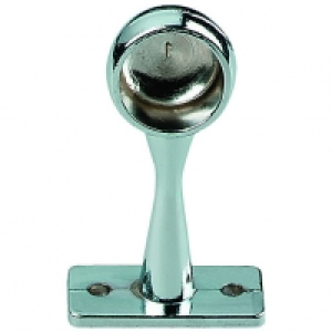 End Rail Bracket Chrome 19mm 2 Pack