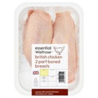 Ocado  Essential Waitrose 2 Part Boned Chicken Breasts