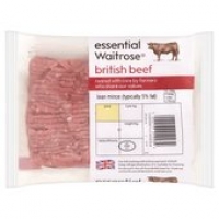 Ocado  Essential Waitrose British Beef Lean Mince (typically 5% Fat
