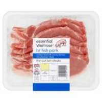 Ocado  Essential Waitrose Thin Cut Pork Loin Steaks
