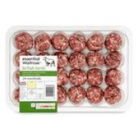 Ocado  Essential Waitrose Lamb Meatballs