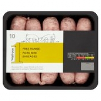 Ocado  Waitrose 1 Free Range 10 Pork Mini Sausages