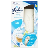 Wilko  Glade Sense and Spray Automatic Unit with Refill Clean Linen
