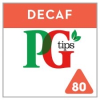 Tesco  Pg Tips Pyramid Decaffeinated 80 Teabags 232G