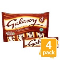 Tesco  Galaxy Chocolate Bar 4 Pack 168G