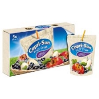 Tesco  Capri Sun Fruit Crush Apple & Blackcurrant 75% Juice 5X200ml