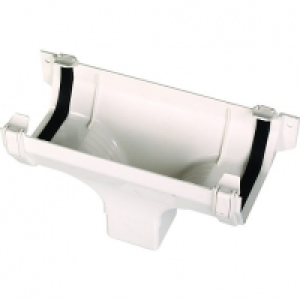Wickes White Squareline Gutter Running Outlet £2.82