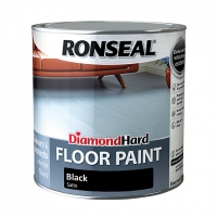 Wickes  Ronseal Diamond Hard Floor Paint Satin Black 2.5L