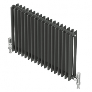 QRL Adagio Horizontal Designer Radiator - Anthracite 600 x 9 &pound;214.99