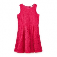 Debenhams Yumi Girl Girls pink lace sleeveless dress