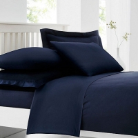 Debenhams Home Collection Navy cotton rich percale fitted sheet
