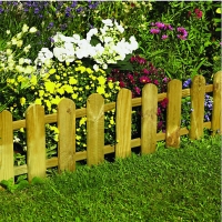 Wickes  Wickes Timber Picket Fence Style Border Edging - 280 x 1100 