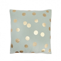 Debenhams Home Collection Cosmo Light turquoise polka dot print cushion