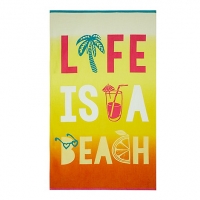 Debenhams Home Collection Orange Life Is A Beach leisure towel