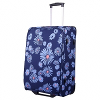 Debenhams Tripp Daisy navy 2-wheel medium suitcase