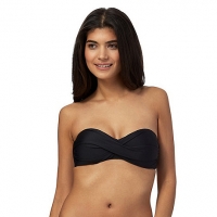 Debenhams Beach Collection Black bandeau bikini top