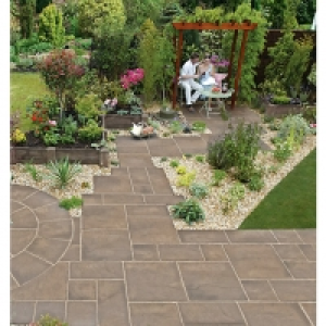 Wickes  Marshalls Heritage Riven Weathered Yorkstone 450 x 450 x 38m