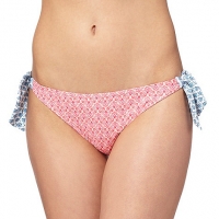 Debenhams Mantaray Pink floral print self tie bikini bottoms
