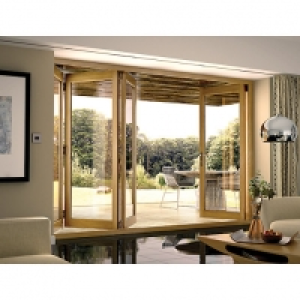 Wickes  Wickes Eden Oak Veneer Folding Patio Doorset 10ft Wide Rever