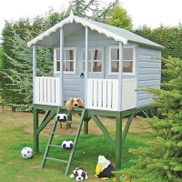 Wickes  Wickes Timber Elevated Playhouse with Veranda - 6 x 6 ft