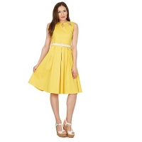 Debenhams Lindy Bop Yellow lily buttercup swing dress