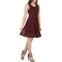 Debenhams Izabel London Multicoloured contrast stripe lace dress