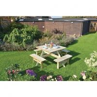 Wickes  Rowlinson Square Picnic Table for Eight